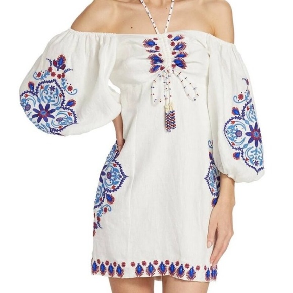 Farm Rio Embroidery Linen Mini - Picture 5 of 13